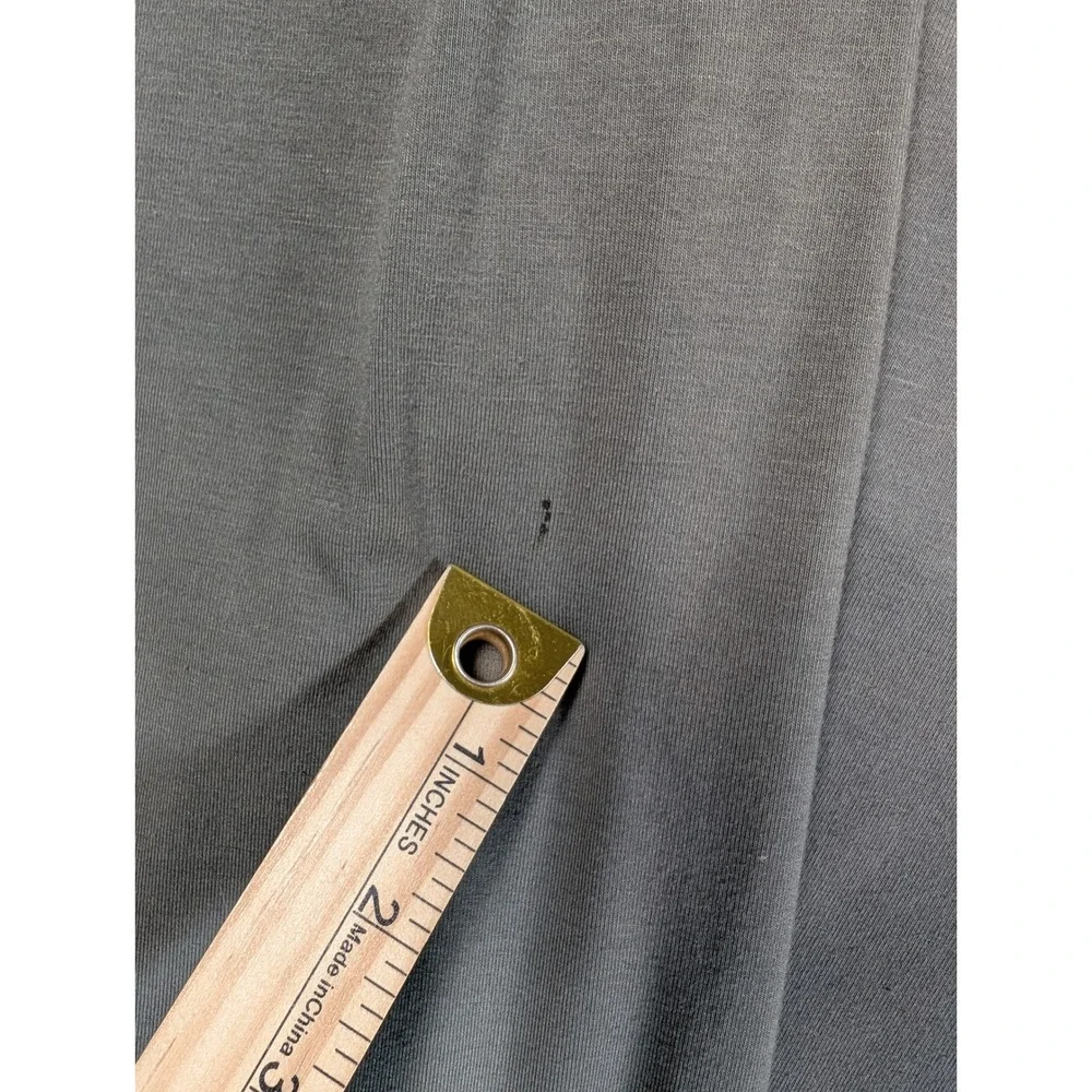 Free Fly Mens Bamboo Quarter Zip Pullover Shirt Gray Green XXL 2XL Raglan Sleeve